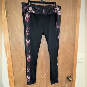 Black and Purple Tie-Dye Leggings